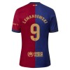 Maillot de Supporter FC Barcelone Lewandowski 9 Domicile 2024-25 Pour Enfant